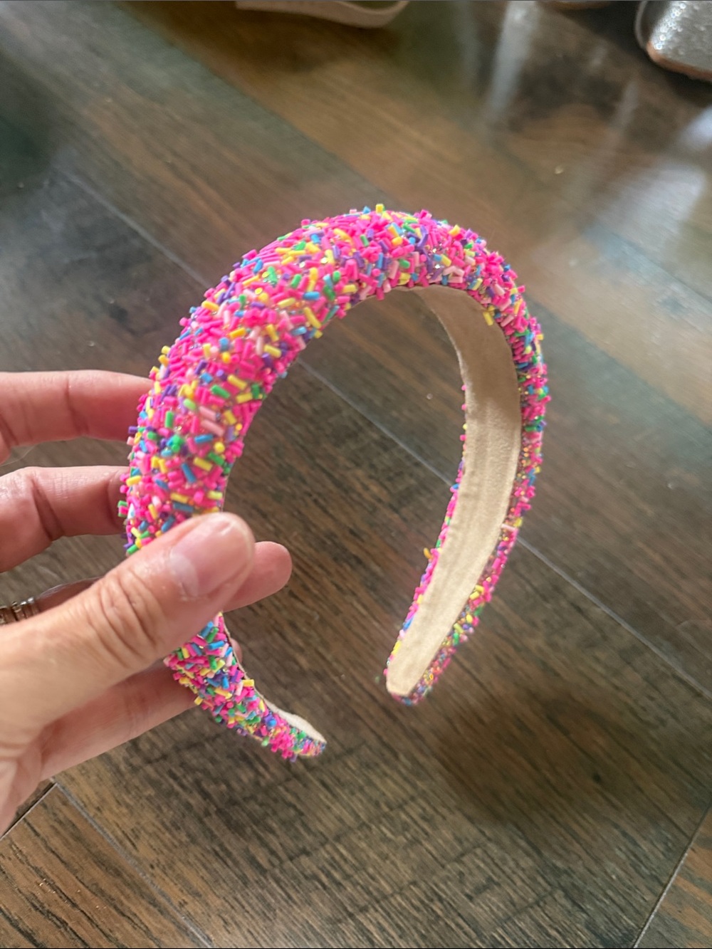 Pink Multicolor Sprinkle Headband